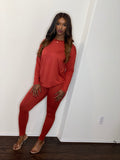 Plain Jane Rust Two Piece Set